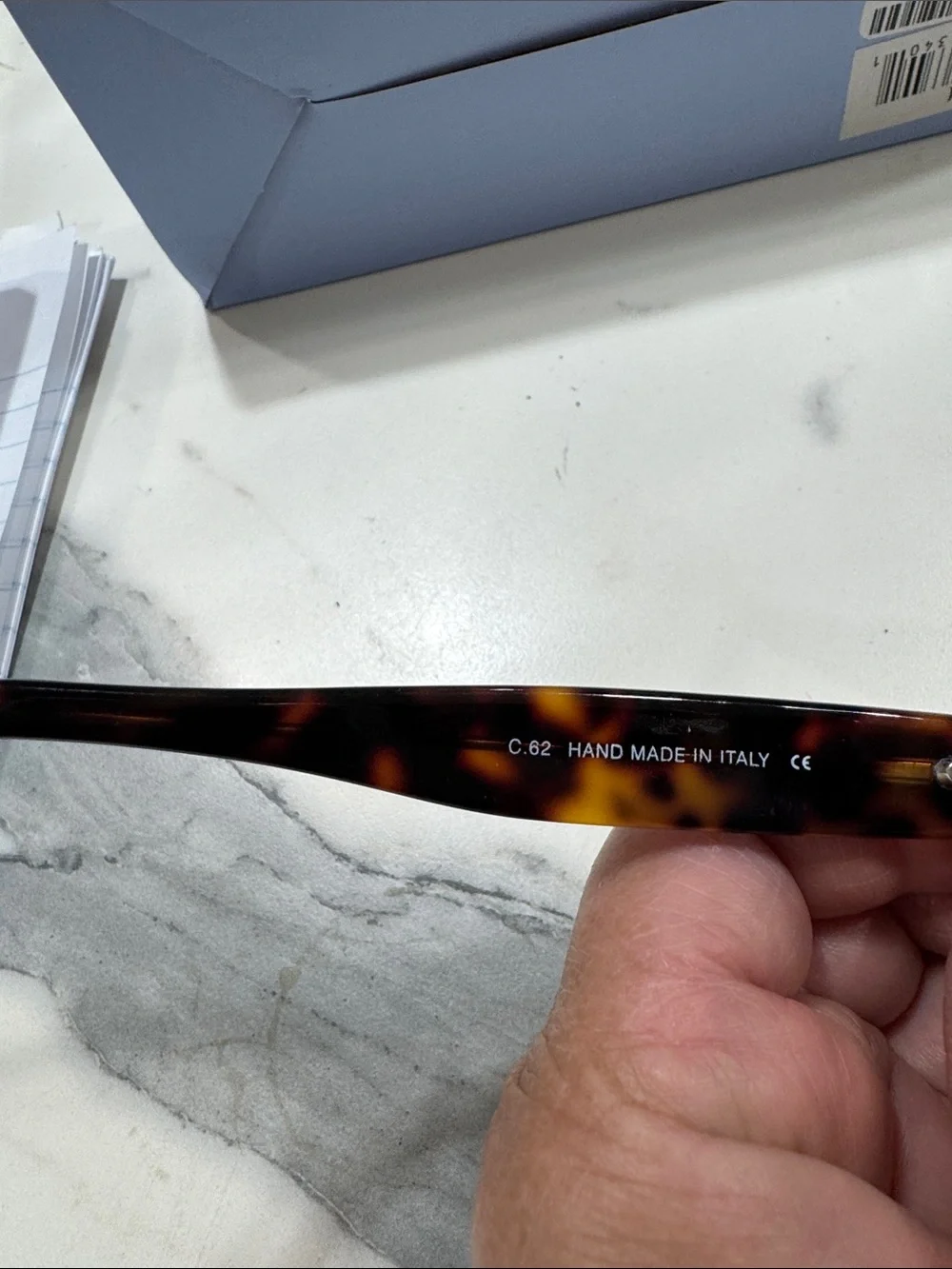 Illesteva Leonard Tortoiseshell Sunglasses with Purple Lenses ( made in Italy)
